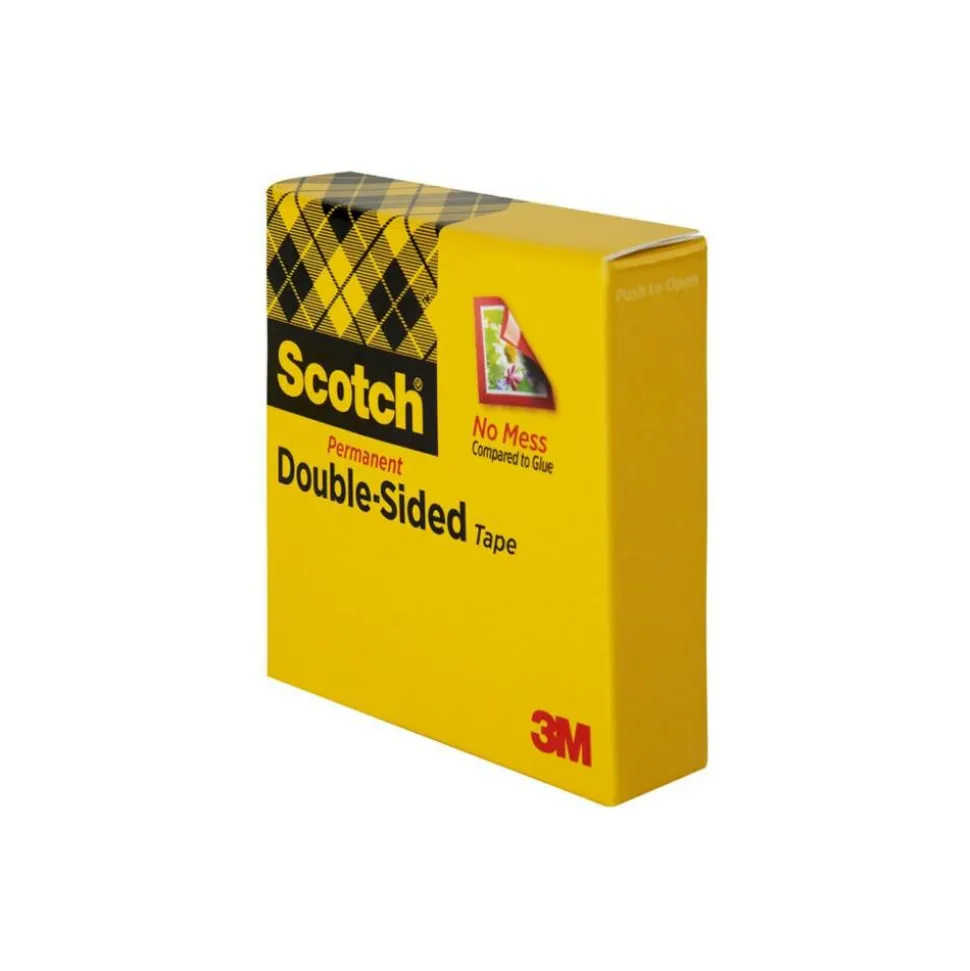 Scotch Double Sided Tape, Permanent, 1 Tape Roll, 1 in x 1296 in, Home Office Supplies and School Supplies for College and Classrooms