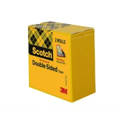 Scotch Double Sided Tape, Permanent, 2 Tape Rolls, 1/2 in x 1296 in, Home Office Supplies and School Supplies for College and Classrooms