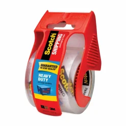 Scotch Heavy Duty Shipping Packing Tape, 6 Tape Rolls with Dispensers, 1 7/8 in x 22.2 yd, 1.5