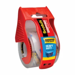 Scotch Heavy Duty Shipping Packing Tape, 6 Tape Rolls with Dispensers, 1 7/8 in x 22.2 yd, 1.5