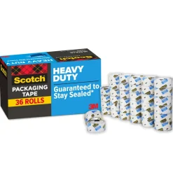 Scotch Heavy Duty Shipping Packaging Tape- 36 Pack, 1.88