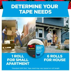 Scotch Heavy-Duty Shipping Packing Tape, 1-7/8