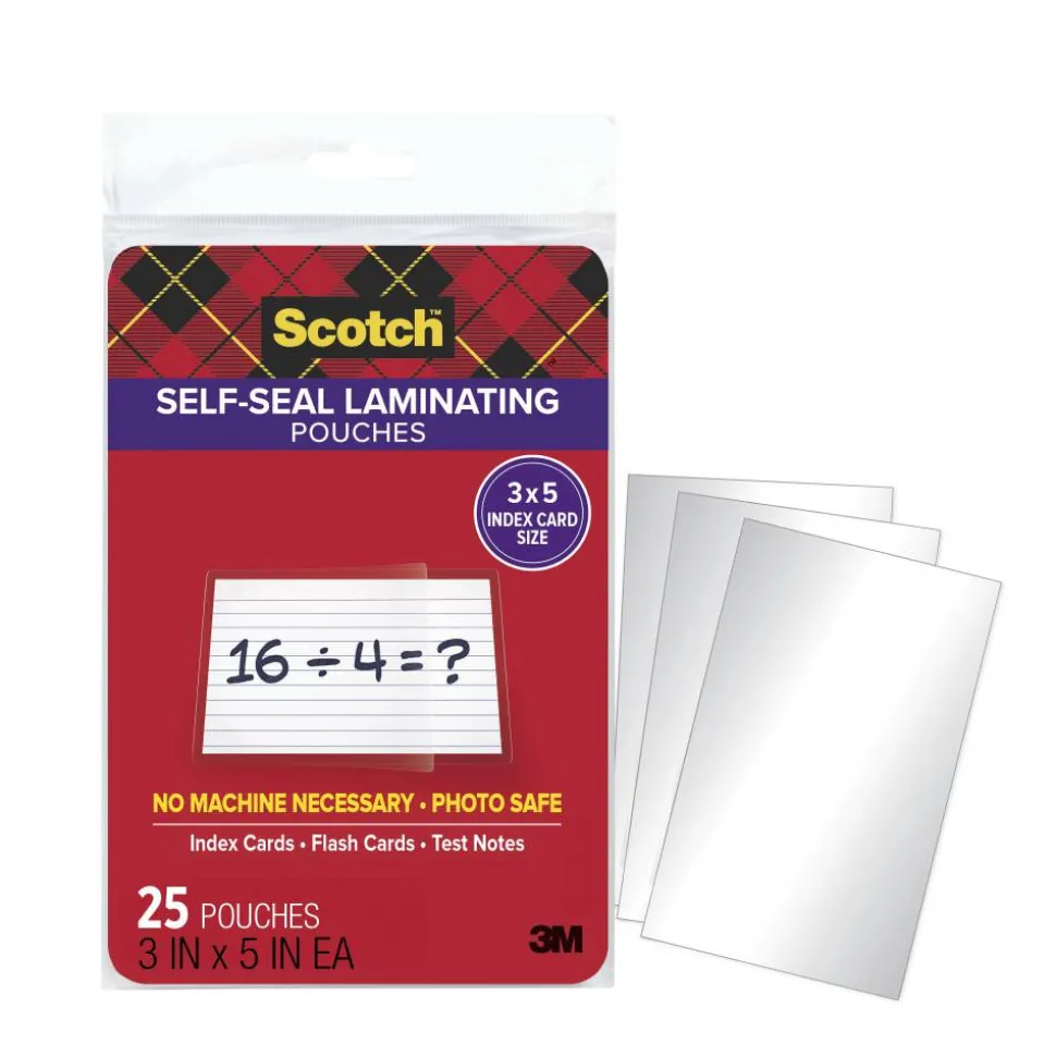 Scotch Laminating Pouches PL904G-25, 84mm x 135mm