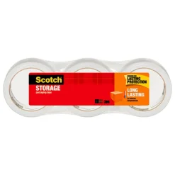 Scotch Long Lasting Storage Packaging Tape - 54.60 yd Length x 1.88