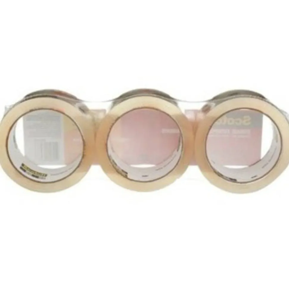 Scotch Long Lasting Storage Packaging Tape - 54.60 yd Length x 1.88" Width x 2.4 mil Thickness - 3" Core - Clear - Acrylic - 3 Roll