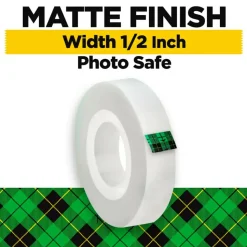 Scotch Magic Tape, Invisible, 3 Tape Rolls, 1/2 in x 1296 in, Home Office Supplies and School Supplies for College and Classrooms