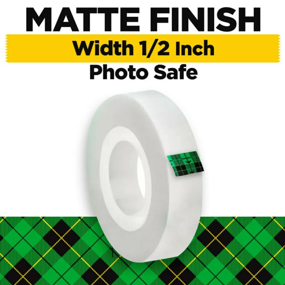 Scotch Magic Tape, Invisible, 3 Tape Rolls, 1/2 in x 1296 in, Home Office Supplies and School Supplies for College and Classrooms