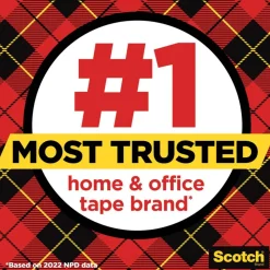 Scotch Magic Tape with Dispenser, Invisible, 3/4 in. x 1000 in.,12 Tape Rolls, Clear, School Supplies and College Essentials for Students