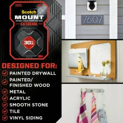 Scotch-Mount Extreme Double-Sided Mounting Tape Mega Roll , 1 In X 400 In (2,54 Cm X 10,1 M)