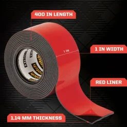 Scotch-Mount Extreme Double-Sided Mounting Tape Mega Roll , 1 In X 400 In (2,54 Cm X 10,1 M)