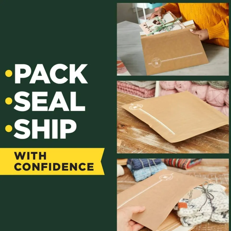 Scotch Padded Mailers, Size 5, 10-1/2" x 14-3/4", Kraft, Pack Of 25 Mailers