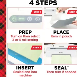 Scotch Rapid Thernal Laminator, 1 Thermal Laminator, 50 Laminating Pouches, 8.9 IN x 11.4 IN