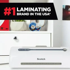 Scotch Rapid Thernal Laminator, 1 Thermal Laminator, 50 Laminating Pouches, 8.9 IN x 11.4 IN
