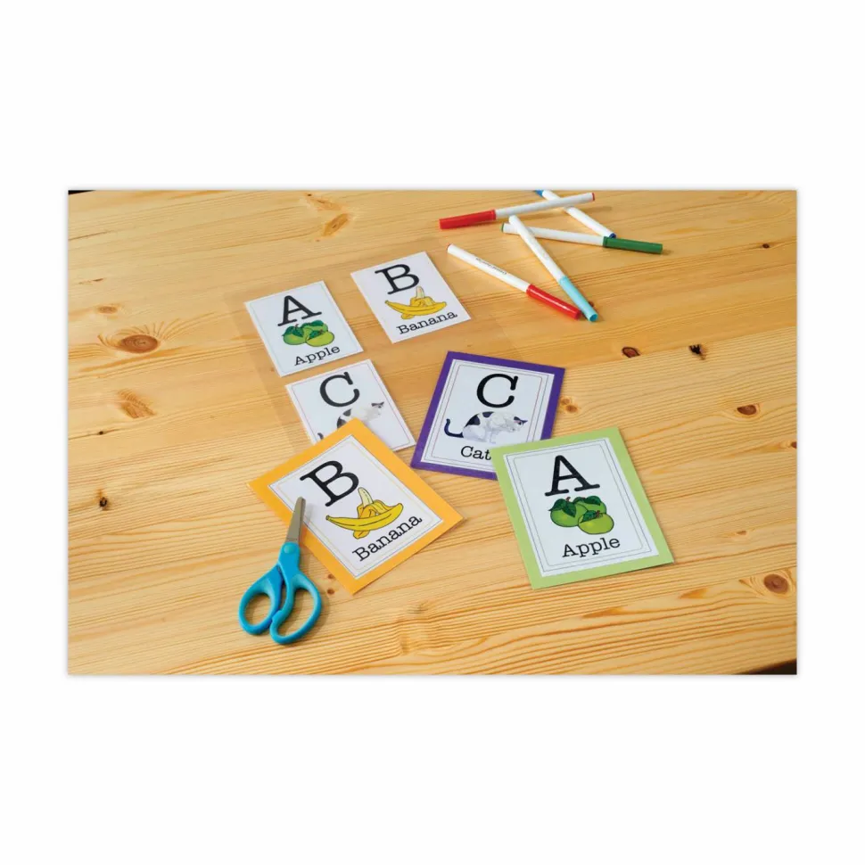 Scotch Self-Sealing Laminating Pouches, 9.5 mil, 2.81" x 3.75", Gloss Clear, 5/Pack
