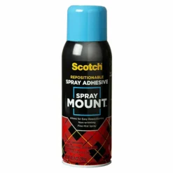 Scotch Spray Mount Spray Adhesive, Clear, 10.25 Oz.