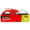 Scotch Sure Start Shipping Tape With Dispenser, 1-7/8" x 38.2 Yd., Clear, Pack Of 2 Tapes