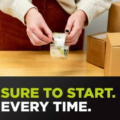Scotch Sure Start Shipping Tape With Dispenser, 1-7/8" x 38.2 Yd., Clear, Pack Of 2 Tapes