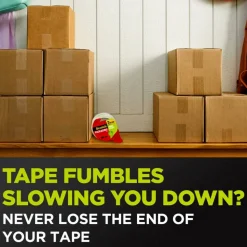 Scotch Sure Start Shipping Tape With Dispenser, 1-7/8