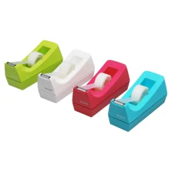 Scotch Tape Dispenser, White, .75 in x 350 in, Roll of tape included
