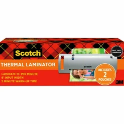 Scotch Thermal Laminating Combo Pack, 1 Thermal Laminator 9