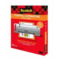 Scotch Thermal Laminating Pouches, 8.9" x 11.4", 150 Laminating Sheets, Fits Letter Size