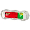 Scotch Tough Grip Moving Packing Tape, 1.88" x 43.7 Yd., Clear, Pack Of 3