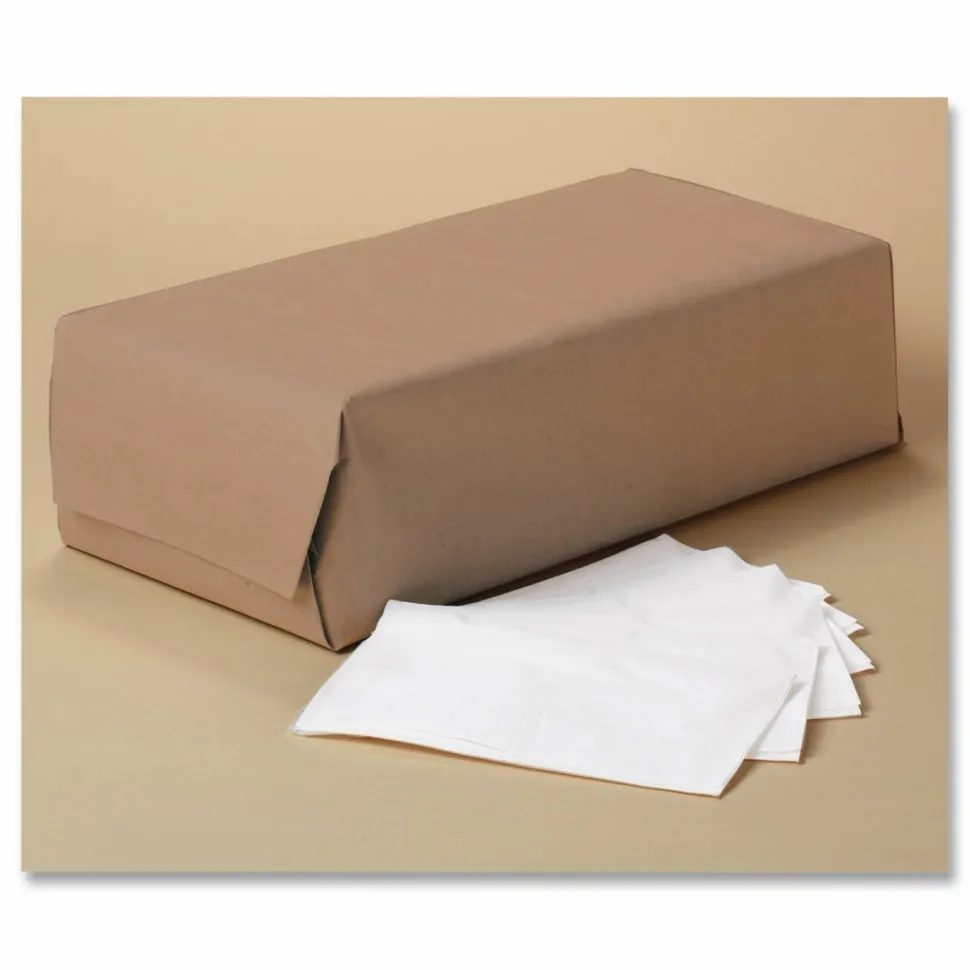 Scott 1/8-Fold Dinner Napkins, 2-Ply, 17 x 14.63, White, 300/Pack, 10 Packs/Carton