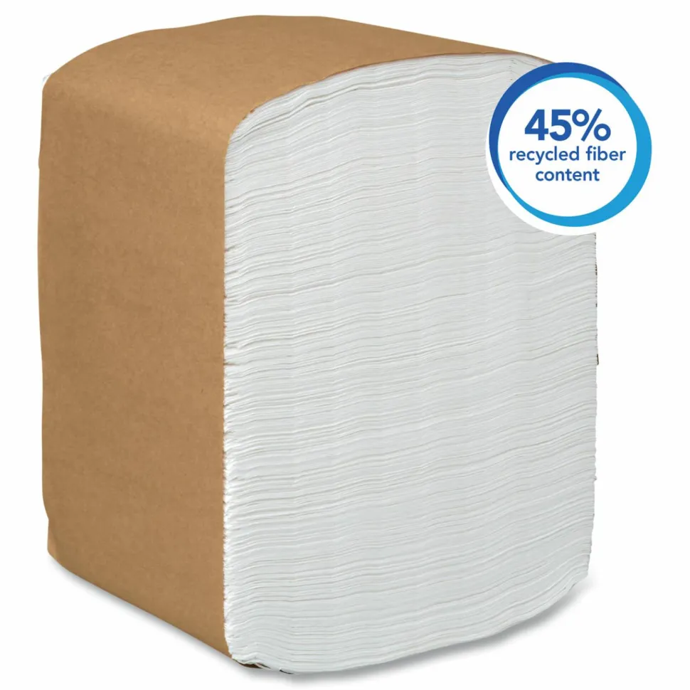 Scott Full-Fold Dispenser Napkins, 1-Ply, 12 x 17, White, 400/Pack, 15 Packs/Carton