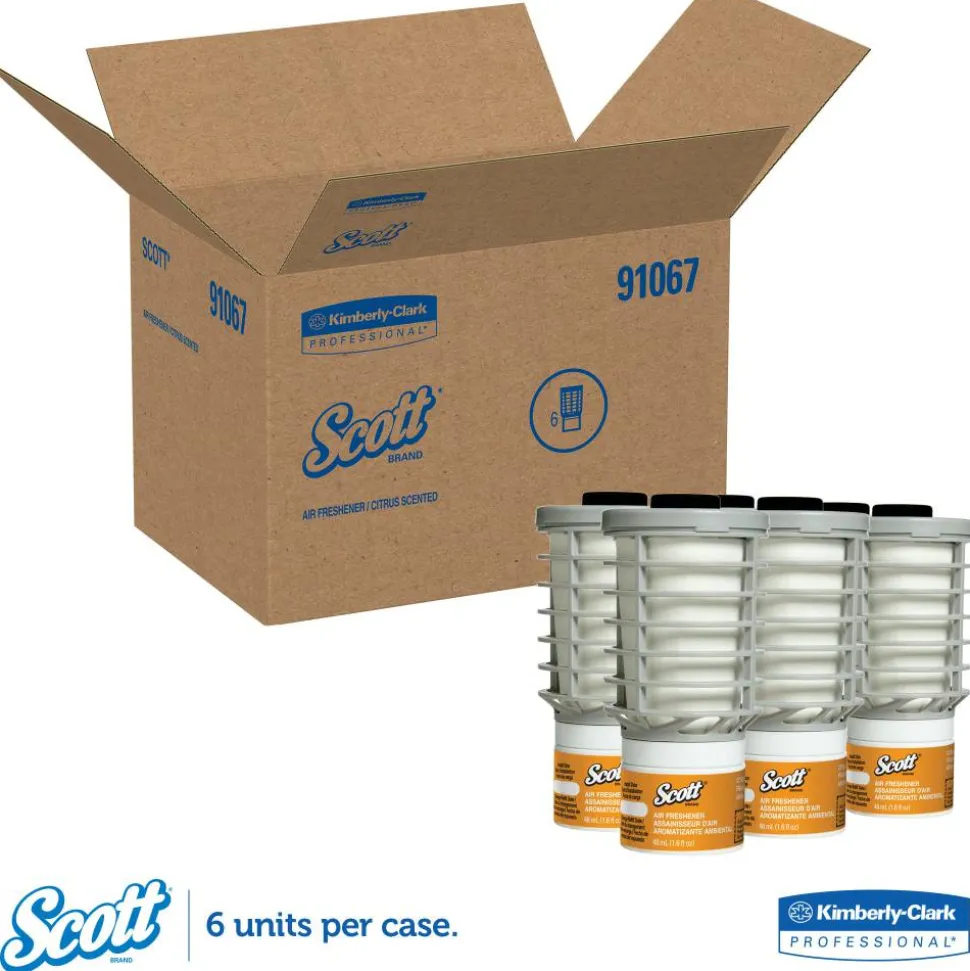 Scott Continuous Air Freshener Refills, Citrus, 1.62 Oz, Case Of 6