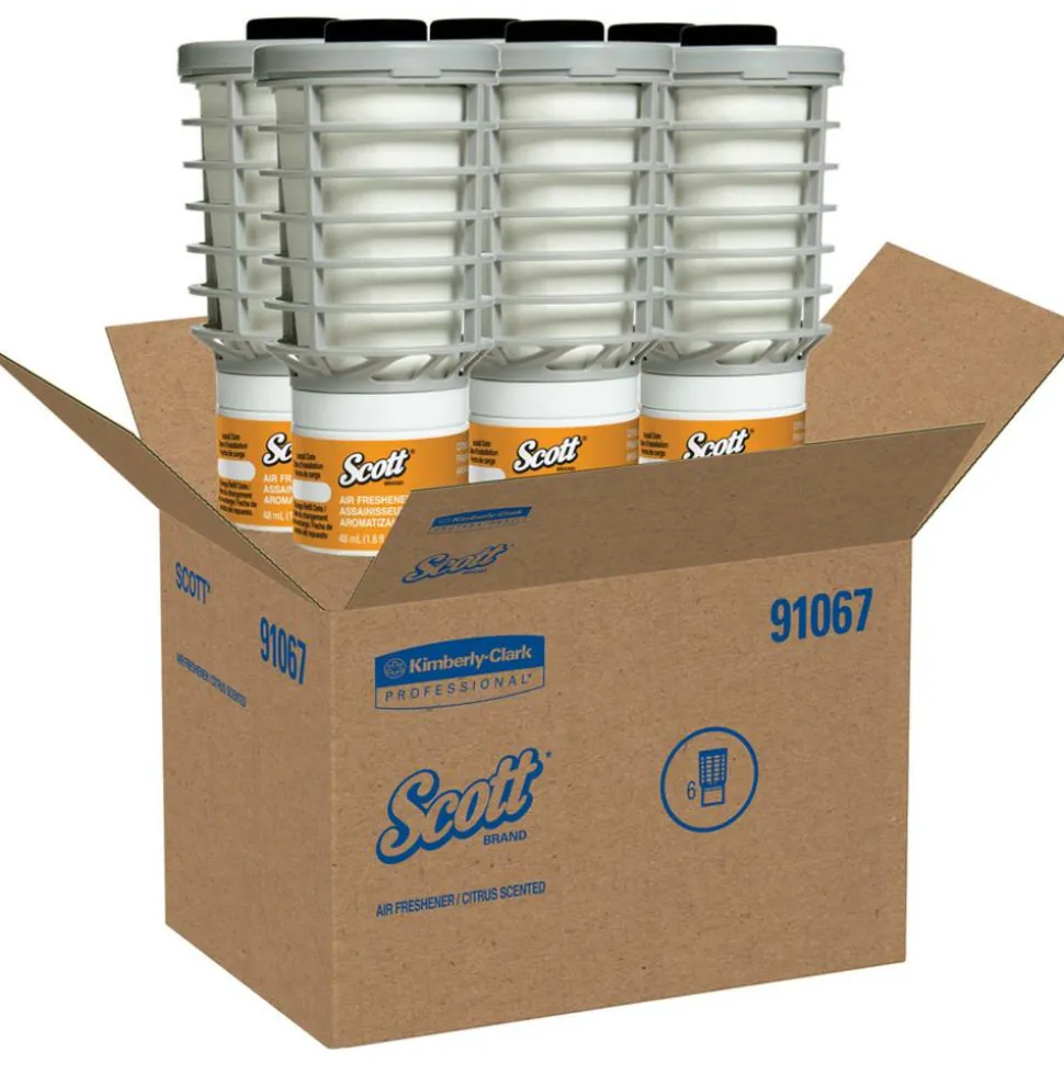 Scott Continuous Air Freshener Refills, Citrus, 1.62 Oz, Case Of 6