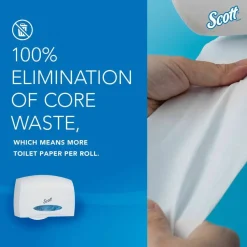 Scott Essential Coreless Jumbo Roll Tissue Dispenser, 14.25 x 6 x 9.75, White
