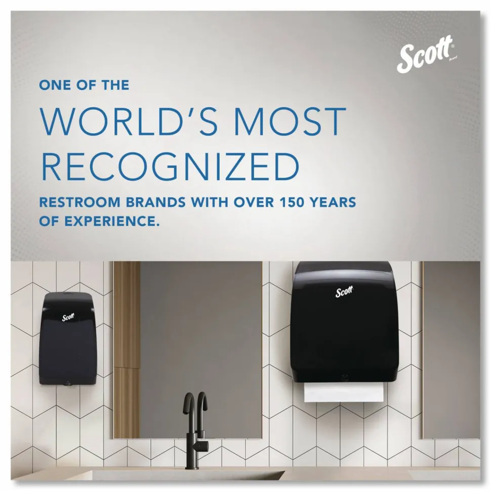 Scott Essential Coreless 2-Ply Toilet Paper, 65% Recycled, 1000 Sheets Per Roll, Pack Of 36 Rolls