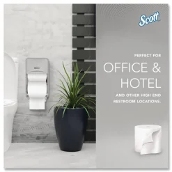 Scott Essential Coreless 2-Ply Toilet Paper, 65% Recycled, 1000 Sheets Per Roll, Pack Of 36 Rolls