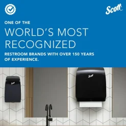 Scott Essential Electronic Hard Roll Towel Dispenser, 12.7 x 9.57 x 15.76, Black