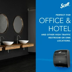 Scott Essential Electronic Hard Roll Towel Dispenser, 12.7 x 9.57 x 15.76, Black