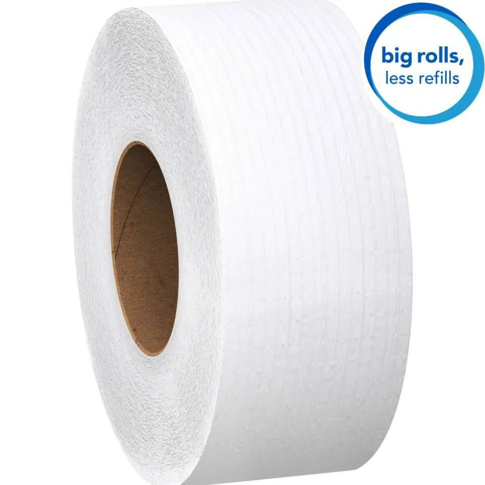 Scott Essential Extra Soft JRT Bathroom Tissue, 2-Ply, 3-9/16" x 750', White, 12 Rolls Per Carton