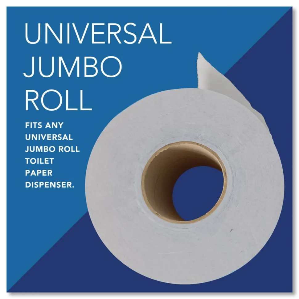 Scott Essential JRT Jumbo Roll Bathroom Tissue, Septic Safe, 2-Ply, 3.55" x 1,000 ft, White, 12 Rolls/Carton