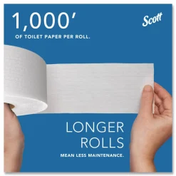 Scott Essential JRT Jumbo Roll Bathroom Tissue, Septic Safe, 2-Ply, 3.55