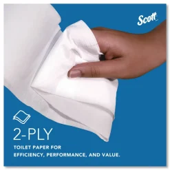 Scott Essential JRT Jumbo Roll Bathroom Tissue, Septic Safe, 2-Ply, 3.55