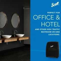 Scott Essential Manual Hard Roll Towel Dispenser, 13.06 x 11 x 16.94, Black