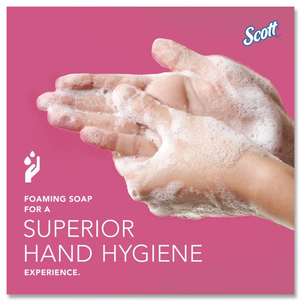 Scott Foam Skin Cleaner With Moisturizers, Floral, 33.8 oz (1,000mL), Pink