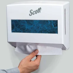 Scottfold Folded Towel Dispenser, 10.75 x 4.75 x 9, White