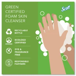 Scott Green Certified Foam Hand Soap, 1.5L (50.72 Oz) Clear, Under-Counter Hand Soap Refills - 11285EA