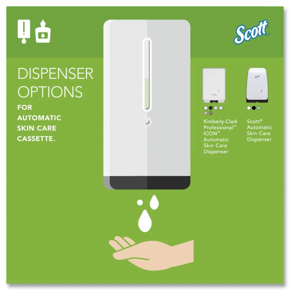 Scott Green Certified Foam Hand Soap, Unscented, 1.2 L E-Cassette Bottles, Case Of 2 Refills