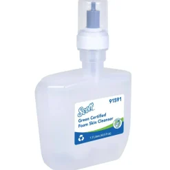 Scott Green Certified Foam Hand Soap, Unscented, 1.2 L E-Cassette Bottles, Case Of 2 Refills