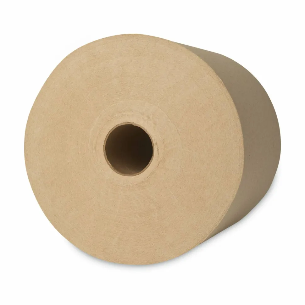 Scott Hard Roll 1-Ply Paper Towels, 100% Recycled, Brown, 800' Per Roll, Pack Of 12 Rolls