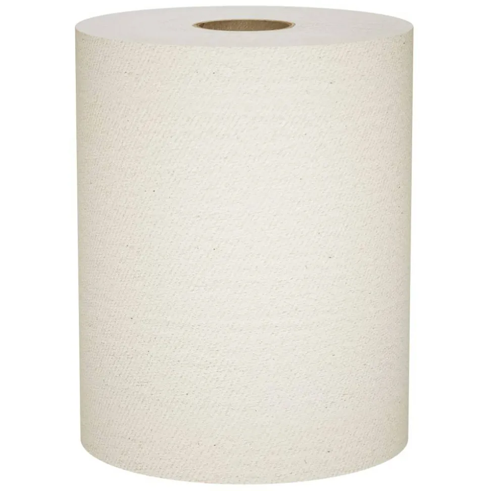 Scott Hard Roll 1-Ply Paper Towels, 100% Recycled, Brown, 800' Per Roll, Pack Of 12 Rolls