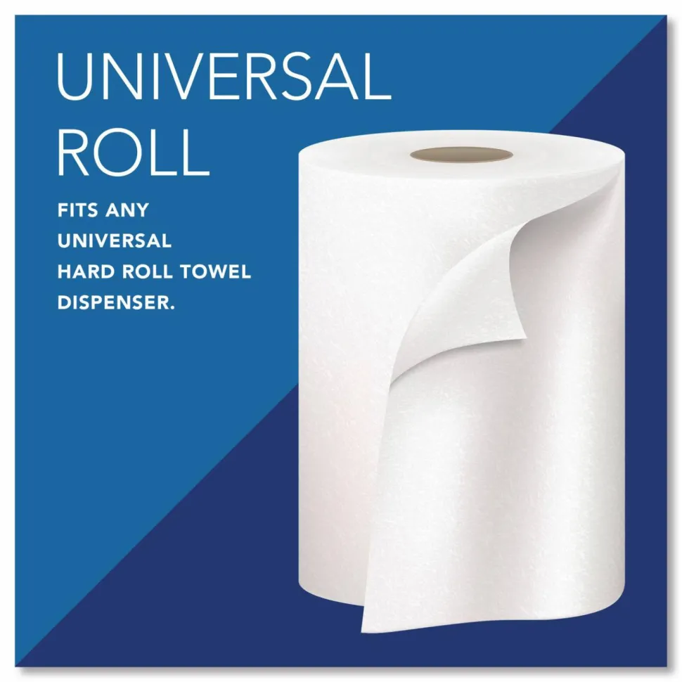 Scott Hardwound 1-Ply Paper Towels, 60% Recycled, 1000' Per Roll, Pack Of 12 Rolls