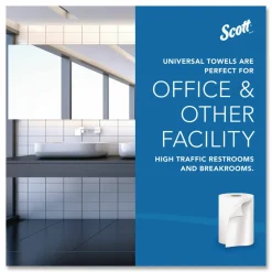 Scott Hardwound 1-Ply Paper Towels, 60% Recycled, 1000' Per Roll, Pack Of 12 Rolls