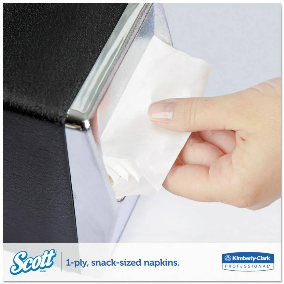 Scott Low-Fold Dispenser Napkins, 1-Ply, 12 x 7, White, 250/Pack, 32 Packs/Carton